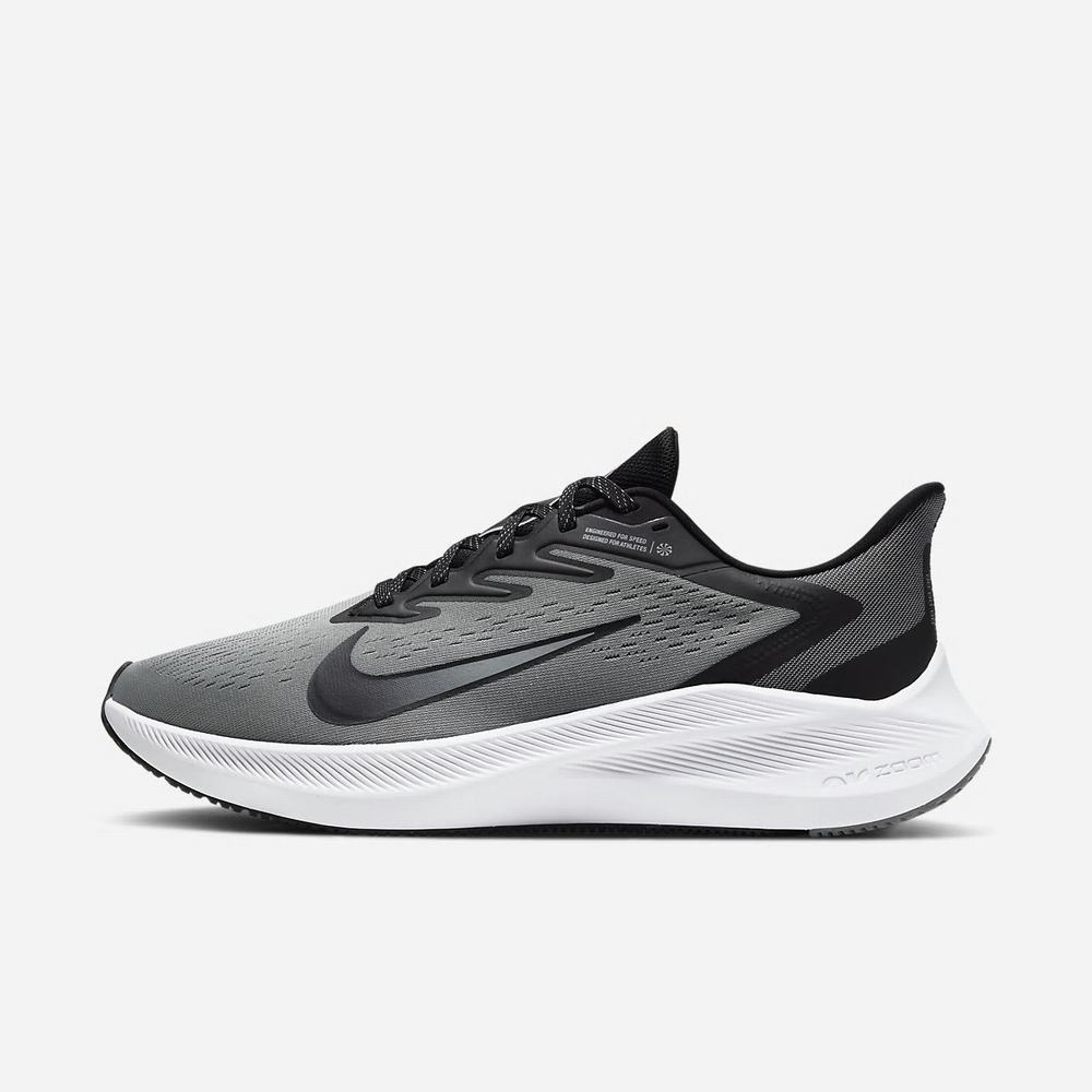 Chaussure De Running Nike Zoom Winflo 7 (Extra Wide) Grise 6975-132 Particle Grey/White/Black Homme | VLH-80868926